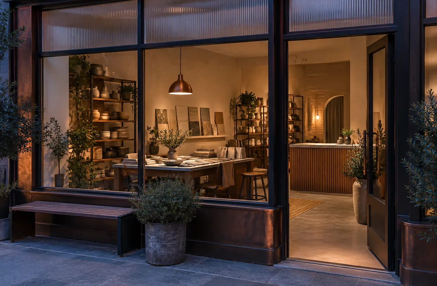 Illustration of growing businesses and their working space